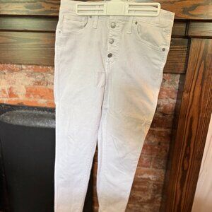 Madewell 10" High Rise Skinny Crop White Jeans - Size 31